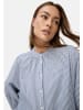 Camel Active Bluse aus reiner Baumwolle in Blau gestreift