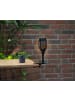 EASYmaxx Solar-Fackel LED 2er-Set 1,2V schwarz mit Erdspieß und Clip Schwarz