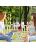 relaxdays Gartenbank in Weiß/ Bronze - (B)150 x (H)89 x (T)58,5 cm