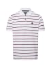 Andrew James Poloshirt in weiß rot