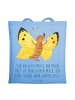 Mr. & Mrs. Panda Tote Bag Mutig zu sich selbst stehen mit Spruch in Sky Blue