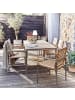 home24 home24 Freischwinger 2er-Set - Teak massiv / Edelstahl - Braun / Silber - 55 x 86 x 58 cm in Braun / Silber