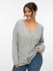 Vero Moda Strickjacke in Light Grey Melange