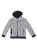 KOROSHI Gestrickte Jungenjacke mit Kapuze in weiß