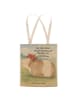 Mr. & Mrs. Panda Shopper-Tasche Meerschweinchen Weisheit Design ... in Weiß
