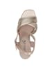 Caprice Sandalette in LT.GOLD METAL.