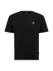 OLDSKULL T-Shirt Retro Pixel Wave Logo Graphic in Black