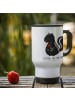 Mr. & Mrs. Panda Thermobecher Stinktier Blume mit Spruch in Weiß
