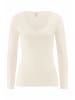 Hessnatur Hessnatur Longsleeve V-Neck PURE NATUREaus reiner Bio-Baumwolle in natur