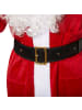tectake Langer Weihnachtsmann-Mantel aus weichem Stoff, rot/weiß