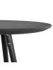 KADIMA DESIGN Runder Stehtisch, Holz Ø 60 cm, Höhe 110 сm in Schwarz
