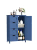 VASAGLE Badezimmerschrank Sofie in Hafenblau - (B)30 x (H)82 x (T)55 cm