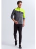 erima 5-C Trainingstop in grau melange/lime pop/schwarz