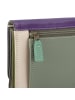 MYWALIT Geldbörse Leder 17 cm in orchid