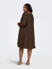 ONLY Carmakoma Kleid in Coffee Bean