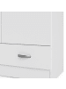ebuy24 Kleiderschrank Spell Weiß 80 x 36 cm