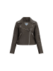 DreiMaster Damen Bikerjacke Aus Leder in Taupe