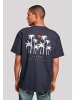 F4NT4STIC T-Shirt Oversize Discover Palm Trees in marineblau