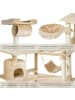 tectake Katzenbaum Marcel 141 cm Diverse Farben - Beige