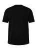 Men Plus Kurzarm T-Shirt in schwarz