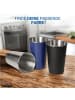 elasto Edelstahlbecher "Metallo" in schwarz - 500 ml