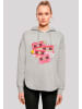 F4NT4STIC Oversized Hoodie Weihnachten Retro Song Tapes Pink in grau
