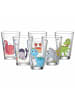 Ritzenhoff & Breker 6er Set Kindergläser Dino und Meerestiere 200 ml bunt in bunt
