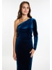 faina Damen One-Shoulder Top in Blau