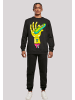 F4NT4STIC Basic Sweatshirt Rick und Morty Pickle Hand in schwarz