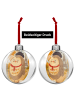 Mr. & Mrs. Panda Weihnachtskugel Eule Frankreich Design ohne Spruch in Weiß