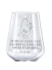 Mr. & Mrs. Panda Rotwein Glas Einhorn Gärtner mit Spruch in Transparent