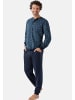 hajo Schlafanzug Premium Cotton in Dunkelblau