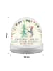 Mr. & Mrs. Panda Schneekugel Pinguin Weihnachtsbaum mit Spruch in Naturpapier