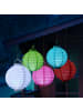 MARELIDA 5er Set LED Lampion Batteriebetrieb D: 30cm in weiß