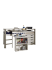 58 aufm Kessel KINDERBETT Karolina 210x114x106 Massivholz+MDF Weiß Kommode
