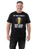 Men Plus Kurzarm T-Shirt in schwarz