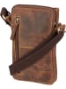 Greenburry Umhängetasche Vintage 1553 Mobile Shoulderbag in Sattelbraun