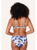 Linga Dore top Bikini in Blue white print