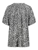 Eight2Nine Bluse mit Allover-Print und V-Ausschnitt aus Viskose in Sand