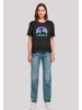 F4NT4STIC Tee I BELIEVE UFO Alien Raumschiff Retro in schwarz