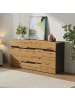 ABRIHOME Sideboard mit 4 Schubladen & 2 Türen in Holz  Design