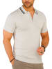 SOUL STAR Poloshirt - S2TALSI Basic Kurzarm Polo Hemd Feinstrick in Grey