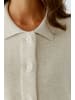 Oui Strickjacke in offwhite mel