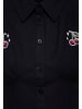 Queen Kerosin Queen Kerosin Bluse Cherry in schwarz