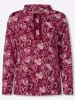 Sieh an! Stehkragen-Shirt in malve-fuchsia-bedruckt
