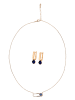 faina Women Jewelry Set in rose gold navy