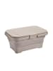 COFI 1453 Picknickkorb mit Tisch - Klappbar, 3in1 mit Becherhalter in Beige