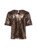 Marie Lund Shirt in schoko gold - 0001
