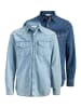 Jack & Jones Jeanshemd Western in Hellblau / dunkelblau