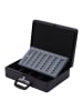 relaxdays Geldkassette in Schwarz - (B)37 x (H)10 x (T)28 cm